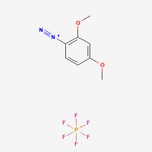 molecular formula C8H9F6N2O2P B13415660 2,4-Dimethoxybenzenediazonium hexafluorophosphate CAS No. 61286-65-5