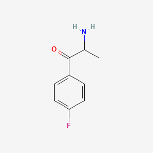 molecular formula C9H10FNO B13415672 2-Amino-1-(4-fluorophenyl)propan-1-one CAS No. 80096-51-1