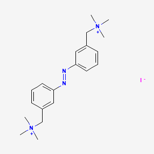 molecular formula C20H30IN4+ B13415733 Trimethyl-[[3-[[3-[(trimethylazaniumyl)methyl]phenyl]diazenyl]phenyl]methyl]azanium;iodide 