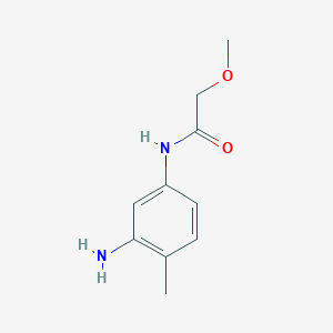molecular formula C10H14N2O2 B1341580 N-(3-Amino-4-methylphenyl)-2-methoxyacetamide CAS No. 946769-41-1