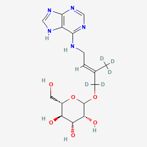 molecular formula C16H23N5O6 B13415810 trans-Zeatin-D5 O-glucoside 