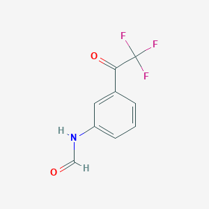 molecular formula C9H6F3NO2 B13415816 N-[3-(Trifluoroacetyl)phenyl]formamide CAS No. 79684-37-0