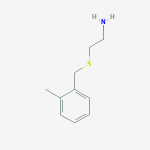 molecular formula C10H15NS B1341585 2-[(2-Methylbenzyl)thio]ethanamine CAS No. 60116-43-0