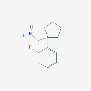 [1-(2-Fluorophenyl)cyclopentyl]methanamine