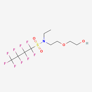 molecular formula C10H14F9NO4S B13415899 N-ethyl-1,1,2,2,3,3,4,4,4-nonafluoro-N-[2-(2-hydroxyethoxy)ethyl]butane-1-sulfonamide CAS No. 68298-79-3
