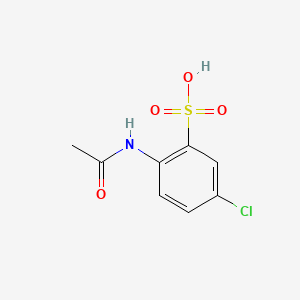 molecular formula C8H8ClNO4S B13415905 2-(Acetylamino)-5-chlorobenzenesulfonate Pyridine 
