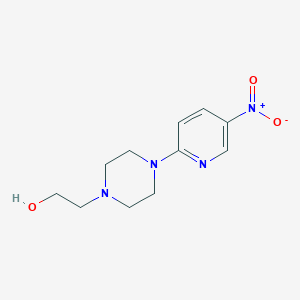 molecular formula C11H16N4O3 B1341591 2-[4-(5-Nitro-2-pyridinyl)piperazino]-1-ethanol CAS No. 747354-44-5