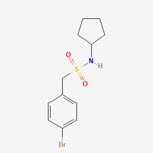 molecular formula C12H16BrNO2S B1341593 1-(4-Bromophenyl)-N-cyclopentylmethanesulfonamide CAS No. 950256-12-9
