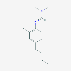 molecular formula C14H22N2 B13415941 N'-(4-Butyl-2-methylphenyl)-N,N-dimethyl-methanimidamide 