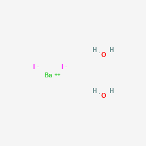 molecular formula BaH4I2O2 B1341596 Barium(2+);diiodide;dihydrate CAS No. 7787-33-9