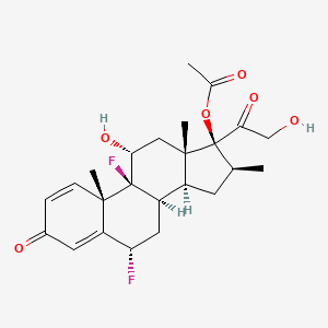 molecular formula C24H30F2O6 B13416010 17-O-Acetyl Diflorasone 