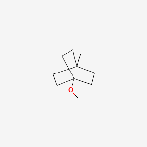 molecular formula C10H18O B13416026 1-Methoxy-4-methylbicyclo(2.2.2)octane CAS No. 6555-95-9