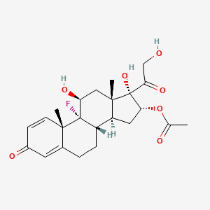 molecular formula C23H29FO7 B13416053 Triamcinolone 16-Acetate 
