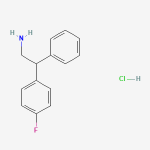 molecular formula C14H15ClFN B1341606 2-(4-Fluorophenyl)-2-phenylethylamine hydrochloride CAS No. 79314-49-1