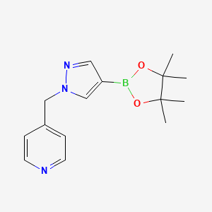4-((4-(4,4,5,5-tetramethyl-1,3,2-dioxaborolan-2-yl)-1H-pyrazol-1-yl)methyl)pyridine
