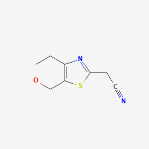 (6,7-Dihydro-4H-pyrano[4,3-d]thiazol-2-yl)-acetonitrile