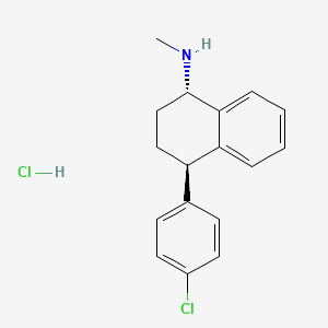 molecular formula C17H19Cl2N B13416158 trans-4-(4-Chlorophenyl)-1,2,3,4-tetrahydro-N-methyl-1-naphthalenamine 