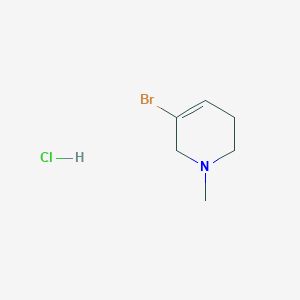 molecular formula C6H11BrClN B1341616 3-Bromo-1-methyl-1,2,5,6-tetrahydropyridine hydrochloride CAS No. 850411-25-5