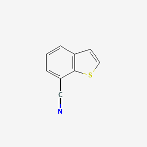 molecular formula C9H5NS B1341617 Benzo[b]thiophene-7-carbonitrile CAS No. 22780-71-8