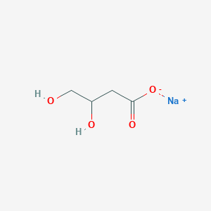 molecular formula C4H7NaO4 B13416179 3,4-Dihydroxybutanoic Acid Sodium Salt 