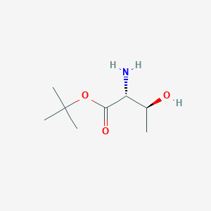 molecular formula C8H17NO3 B13416203 tert-butyl (2R,3S)-2-amino-3-hydroxybutanoate 