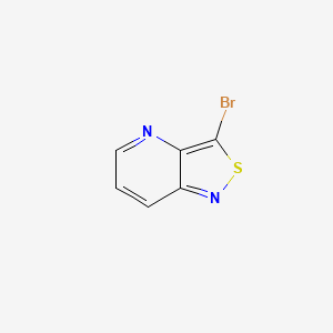 molecular formula C6H3BrN2S B1341621 3-Bromoisothiazolo[4,3-b]pyridine CAS No. 42242-14-8