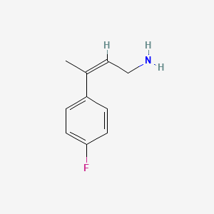 molecular formula C10H12FN B13416236 (Z)-3-(4-fluorophenyl)but-2-en-1-amine 