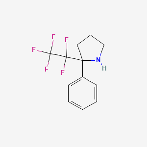 2-(1,1,2,2,2-Pentafluoroethyl)-2-phenylpyrrolidine