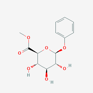 molecular formula C13H16O7 B13416345 Phenyl beta-D-Glucuronide Methyl Ester 