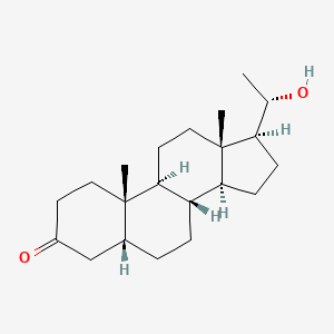 molecular formula C21H34O2 B13416373 5beta-Pregnan-20alpha-ol-3-one CAS No. 54353-11-6