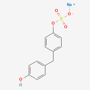 molecular formula C13H11NaO5S B13416378 Bisphenol F Monosulfate Sodium Salt 