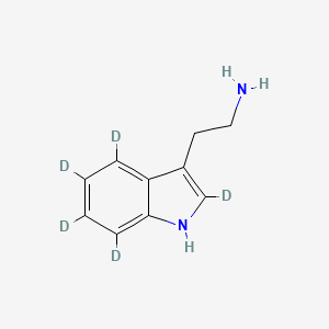 molecular formula C10H12N2 B13416410 Tryptamine-d5 