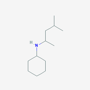 molecular formula C12H25N B13416441 N-(4-methylpentan-2-yl)cyclohexanamine 