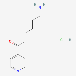molecular formula C11H17ClN2O B1341647 6-Amino-1-pyridin-4-ylhexan-1-one hydrochloride 