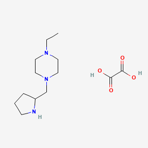 1-Ethyl-4-(pyrrolidin-2-ylmethyl)piperazine oxalate
