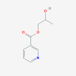 molecular formula C9H11NO3 B13416519 3-Pyridinecarboxylic acid, 2-hydroxypropyl ester CAS No. 61379-44-0