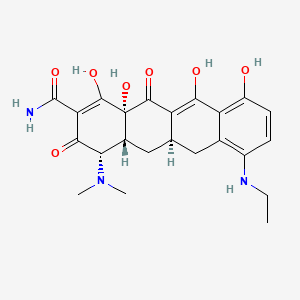 molecular formula C23H27N3O7 B13416570 Minocycline Amino Ethyl Derivative 