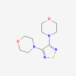 molecular formula C10H16N4O2S B13416696 3,4-Dimorpholino-1,2,5-thiadizaole CAS No. 610271-58-4