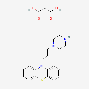 molecular formula C22H27N3O4S B13416764 N-Desmethyl Perazine Dimalonic Acid Salt 