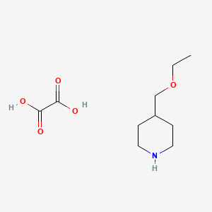 molecular formula C10H19NO5 B1341677 4-(Ethoxymethyl)piperidine oxalate 