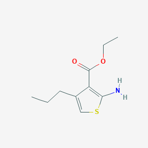 molecular formula C10H15NO2S B1341678 Ethyl 2-amino-4-propylthiophene-3-carboxylate 