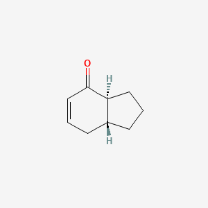 molecular formula C9H12O B13416821 trans-1,2,3,3a,7,7a-Hexahydro-4H-inden-4-one 