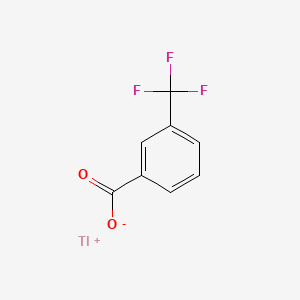 molecular formula C8H4F3O2Tl B13416842 Benzoic acid, m-trifluoromethyl-, thallium salt CAS No. 63980-13-2