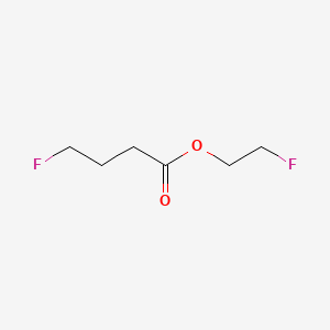 molecular formula C6H10F2O2 B13416843 Butyric acid, 4-fluoro-, 2-fluoroethyl ester CAS No. 371-29-9