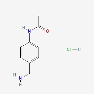 molecular formula C9H13ClN2O B1341687 N-(4-(Aminomethyl)phenyl)acetamide hydrochloride CAS No. 25027-73-0