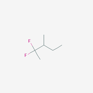 molecular formula C6H12F2 B13416905 2,2-Difluoro-3-methylpentane CAS No. 74185-71-0