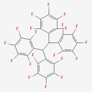 molecular formula C26H2F20 B13416926 Ethane, 1,1,2,2-tetrakis(pentafluorophenyl)- CAS No. 5736-50-5