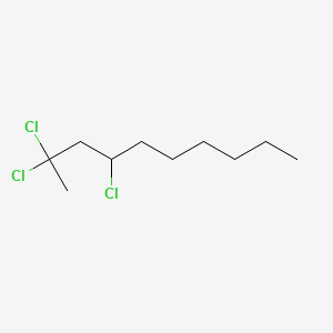 molecular formula C10H19Cl3 B13416979 2,2,4-Trichlorodecane 