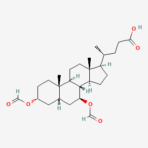 molecular formula C26H40O6 B13417062 Ursodesoxycholic Acid Diformate CAS No. 6159-50-8