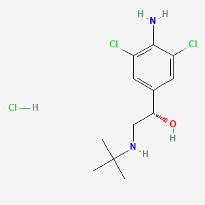 molecular formula C12H19Cl3N2O B13417133 (S)-Clenbuterol hydrochloride CAS No. 50310-83-3